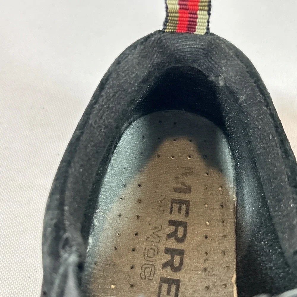 Merrell Youth Boys Jungle Moc Kids Size 4 Black Suede Slip On Shoes J60505